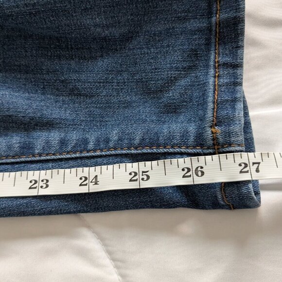 Judy Blue Jeans Women's 32 Blue Boyfriend Pull on Denim Destroyed Jegging Relax - Picture 15 of 16